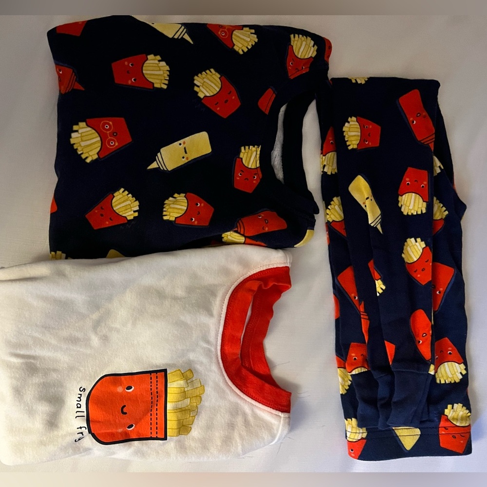 Three piece chicken and fries pajamas